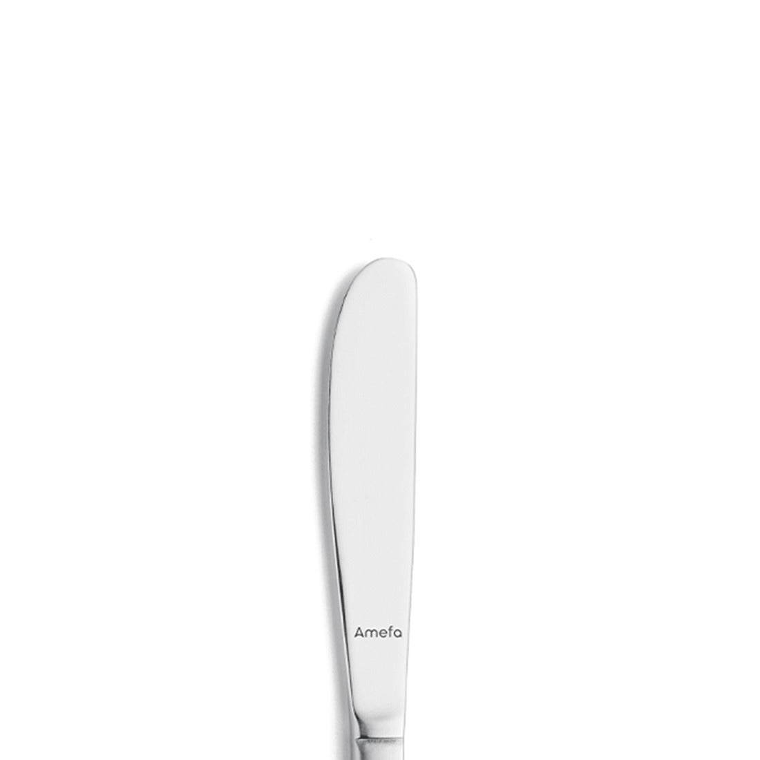 Silbernes Buttermesser mit Gravur.