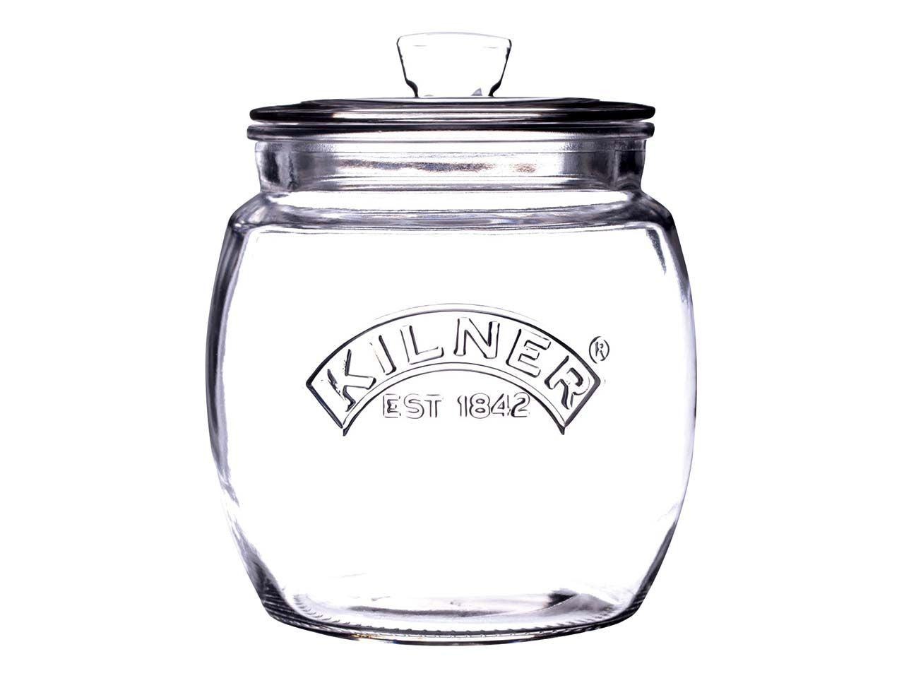 Leeres Kilner-Glas mit Deckel.