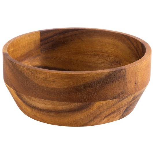 Holzschale aus Akazienholz, leer.