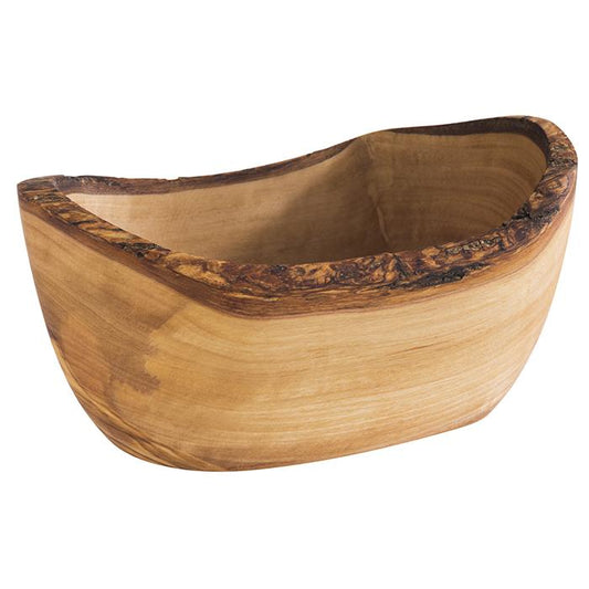 Holzschale mit natürlicher Maserung.