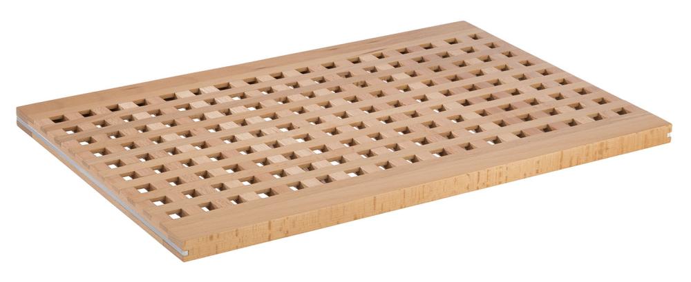 Holz-Gitterplatte für Gastronomiebedarf.