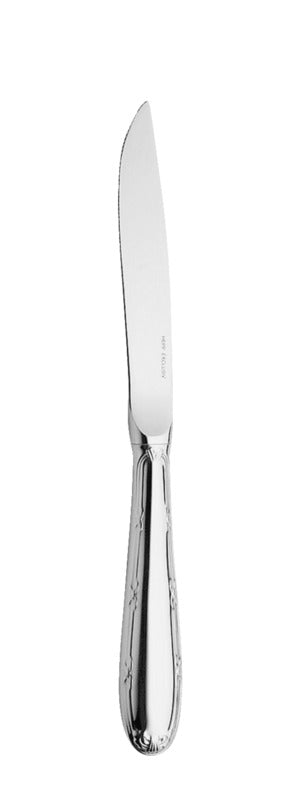 Silbernes Tafelmesser mit Gravur.