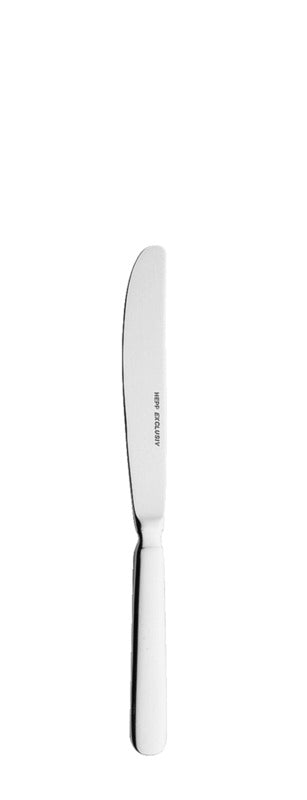 Einzelnes Buttermesser auf Weiß.