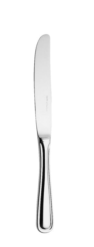 Silbernes Buttermesser aus Edelstahl.