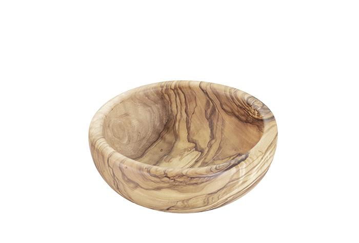 Holzschale mit natürlicher Maserung.