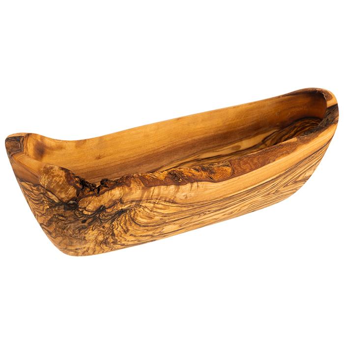 Holzschale mit natürlicher Maserung.