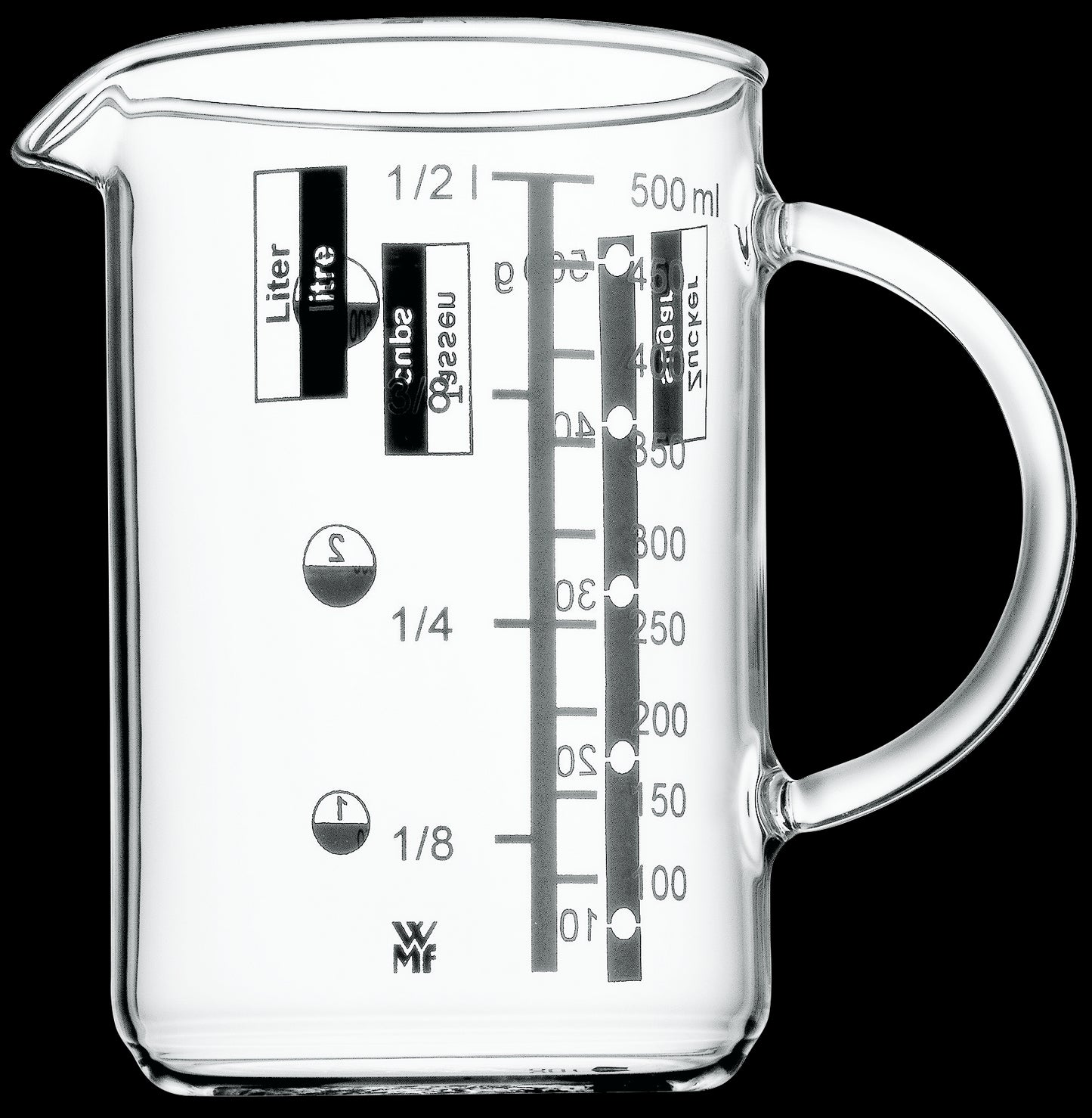Messbecher 0,5 L zyl.