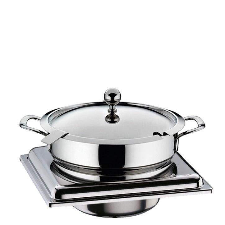 Chafing Dish aus Edelstahl.