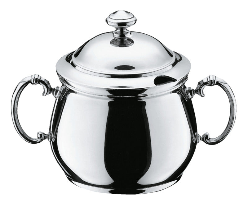 Elegante silberne Zuckerdose.