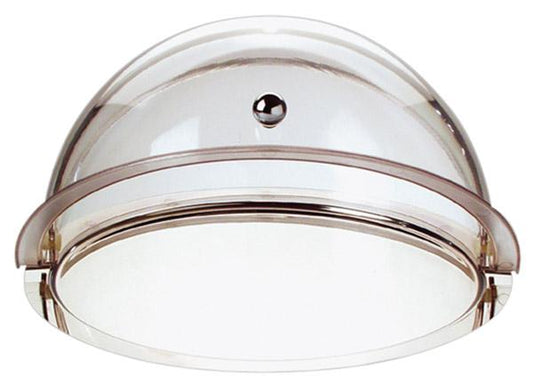 Transparente Abdeckhaube für Speisen.