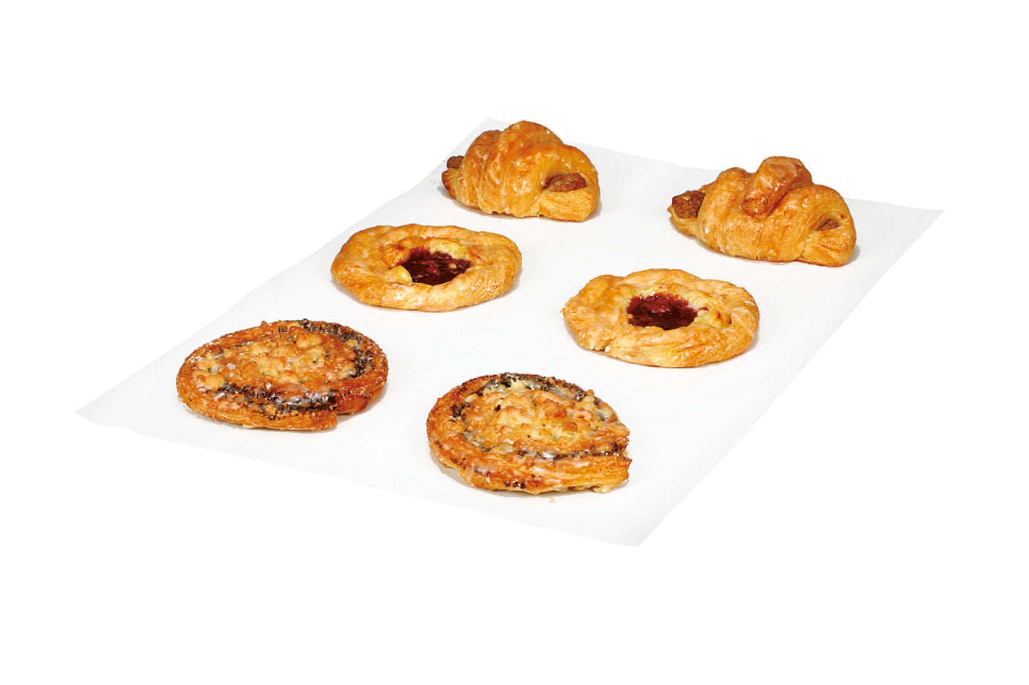 Gebackene Snacks für Gastronomie.