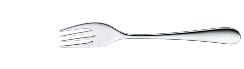 Edelstahlgabel für Gastronomiebedarf.