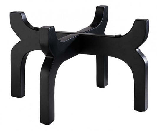 Schwarzer Tischgestell für Gastronomie.