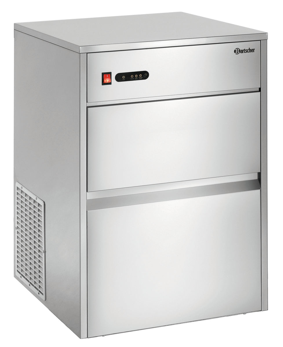 Edelstahl-Eiswürfelmaschine für Gastronomie.