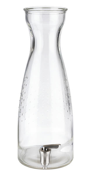 Glaskaraffe mit Ausgießer.