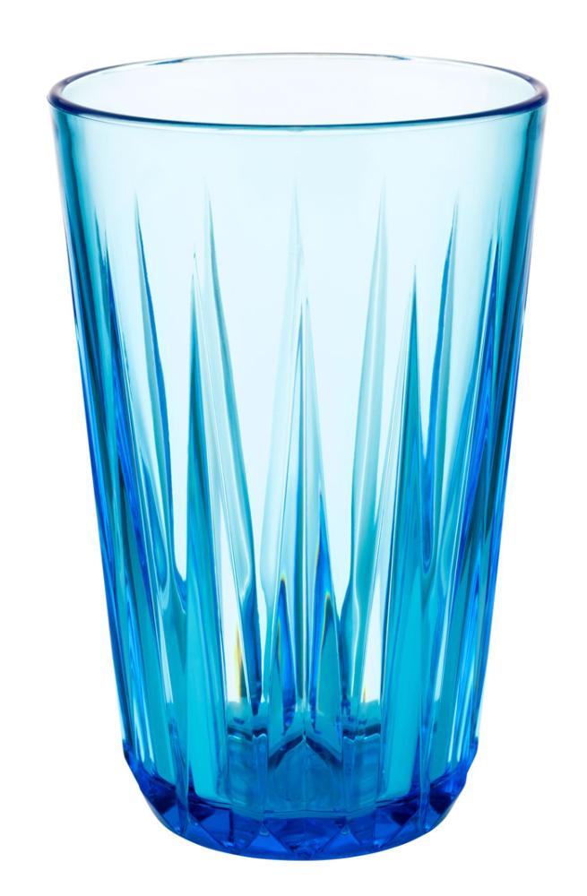 Blaue Glaskaraffe für Getränke
