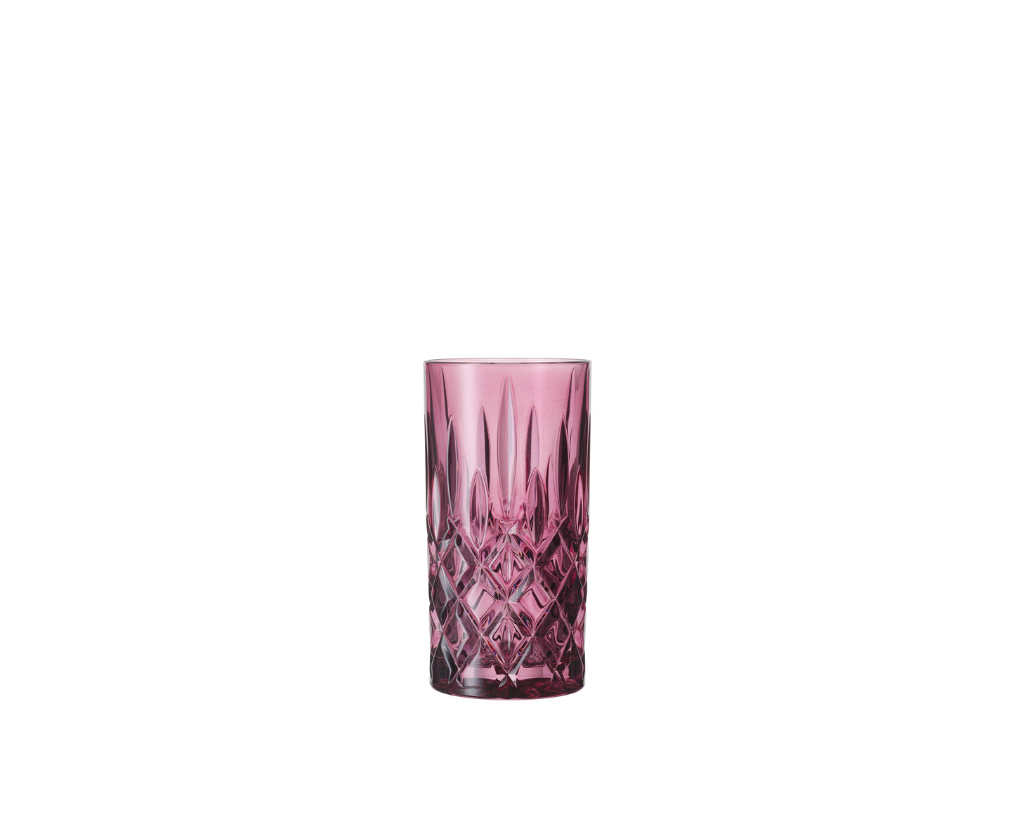 Rosa Kristallglas, hoher Becher.