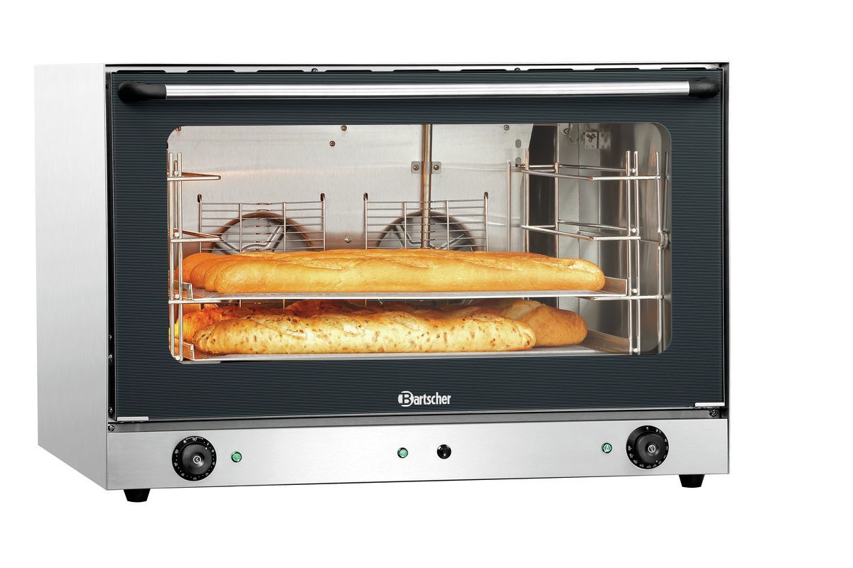 Gastronomie-Ofen mit Baguettes.
