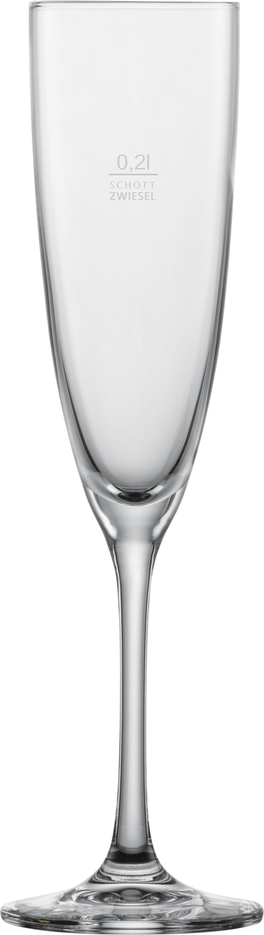 Sektglas mit Gravur von Zwiesel.