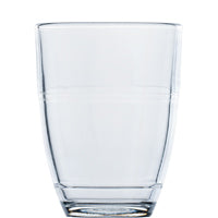 Wasserglas mit Wasser, transparent