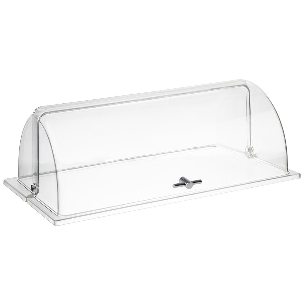 Transparente Abdeckhaube für Speisen.