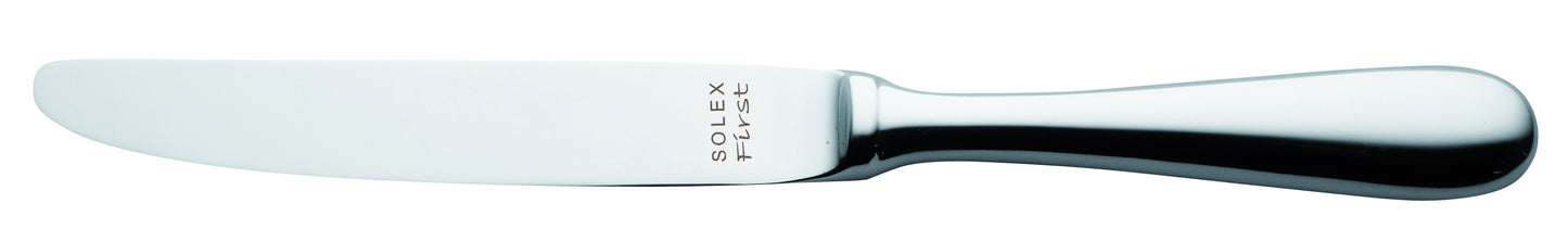 Silbernes Buttermesser mit Gravur.