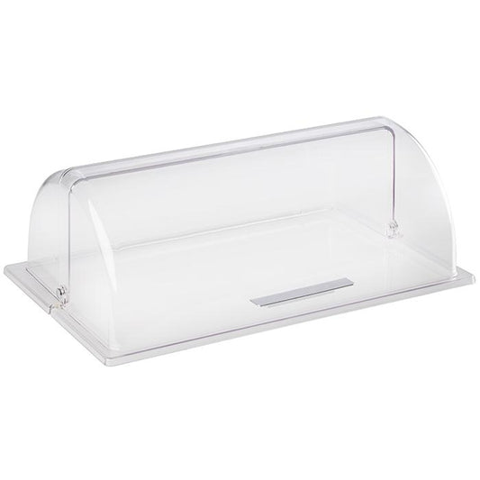 Transparente Abdeckhaube für Buffet.