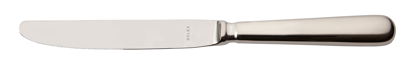 Silbernes Buttermesser mit Gravur.