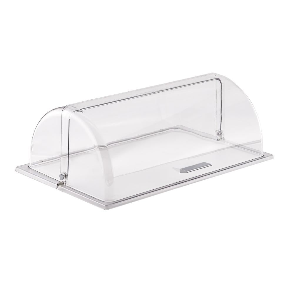 Transparente Abdeckhaube für Speisen.