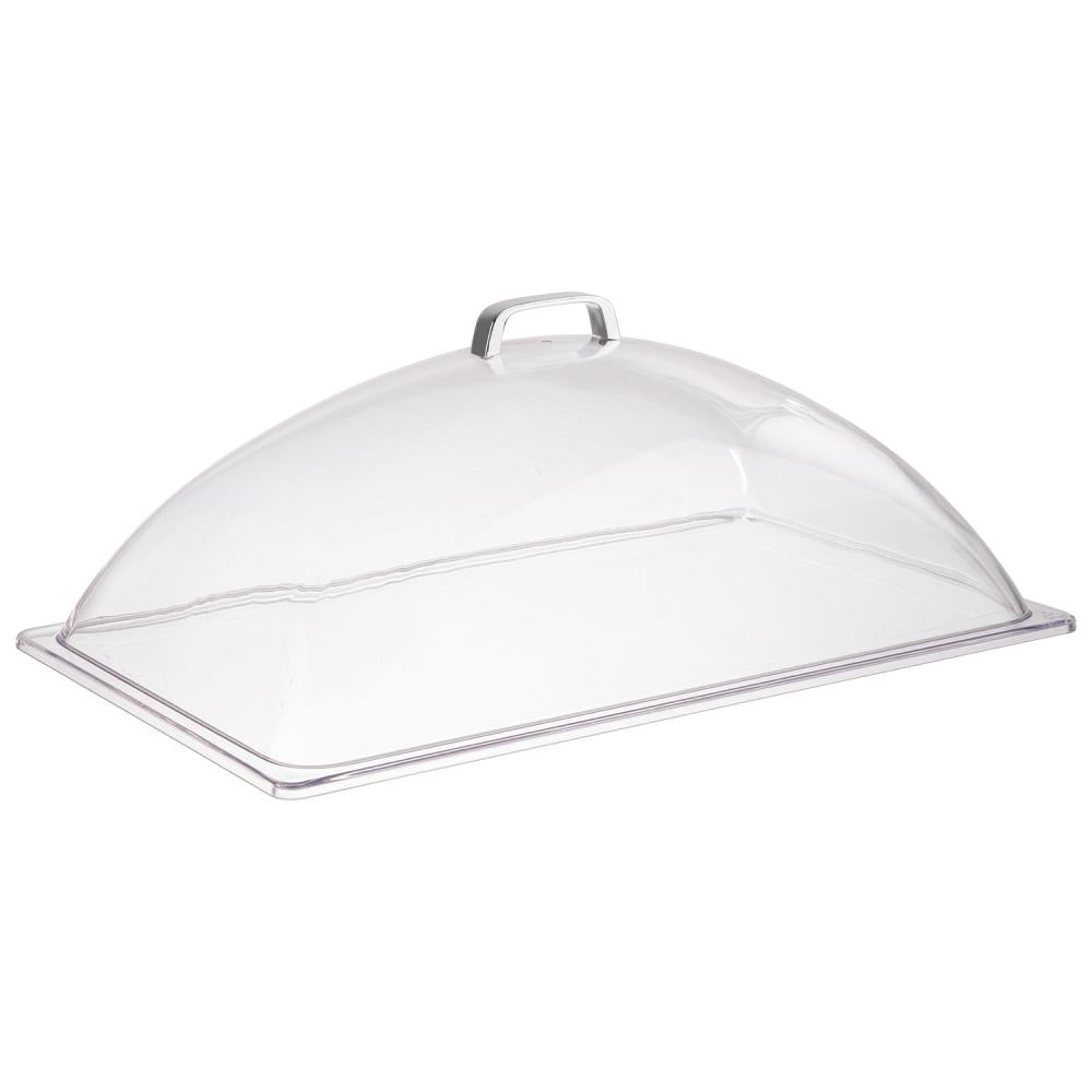 Transparente Abdeckhaube für Speisen.