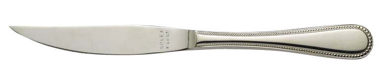 Silbernes Tafelmesser mit Gravur.