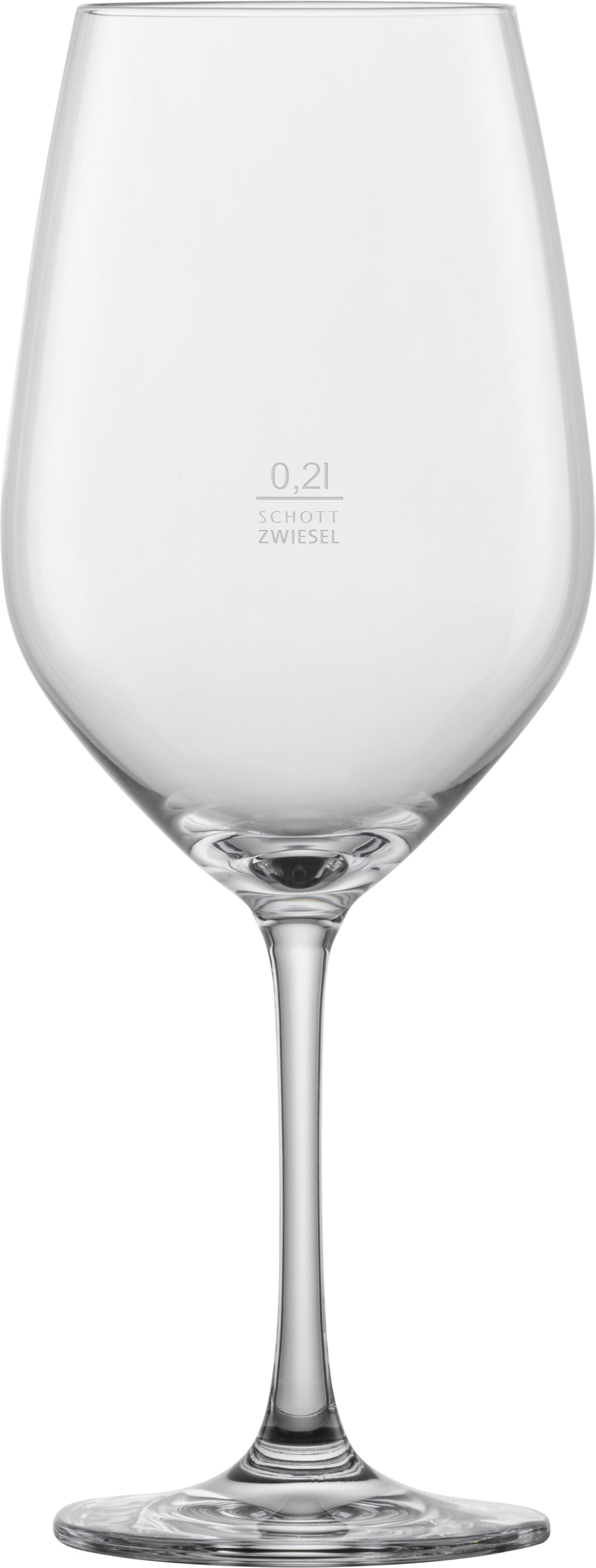 Weinglas mit Zwiesel-Logo.