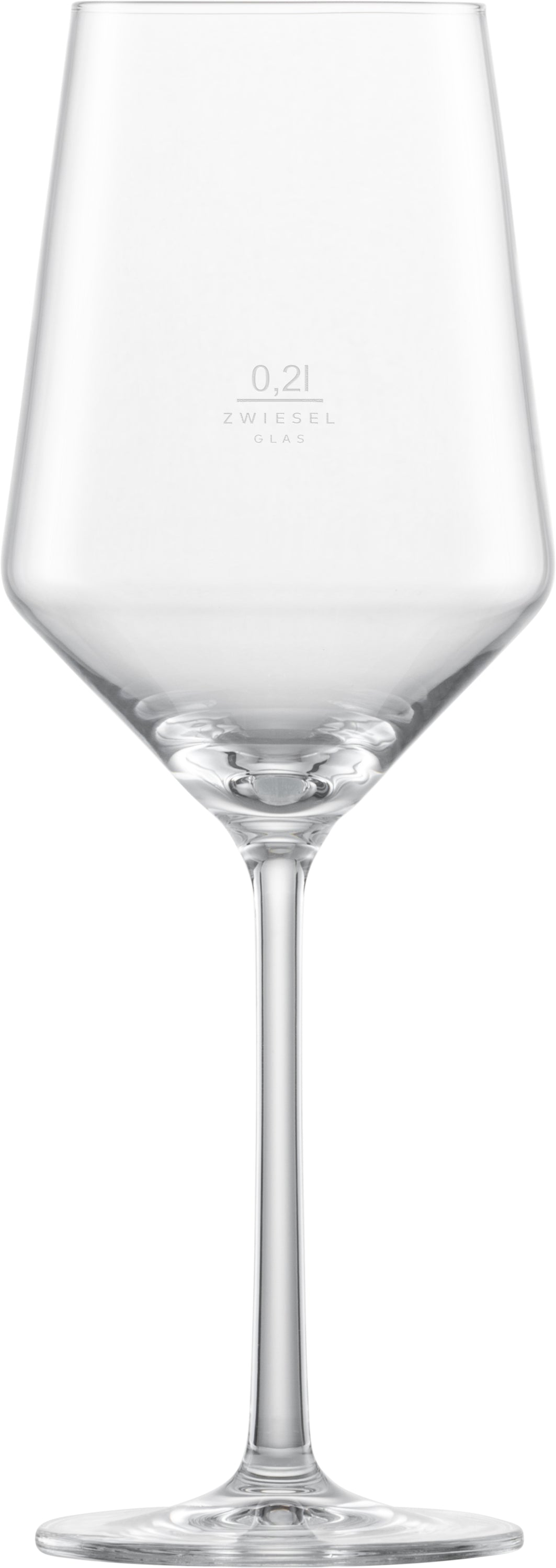 Weinglas mit Zwiesel-Logo.