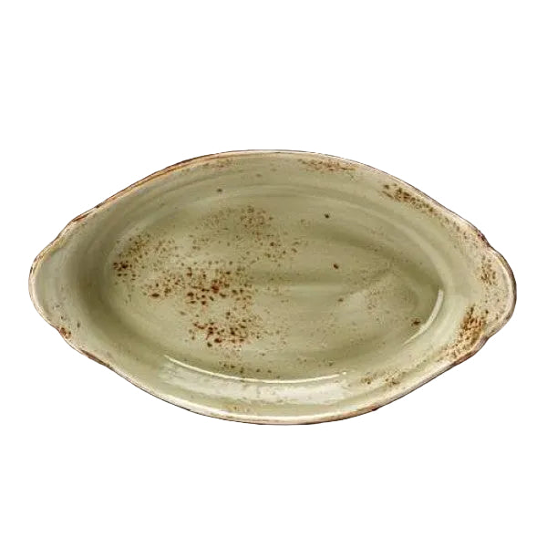 Craft Green Oval No4 Eared Dish 34 x 19cm (13 3/8 x 7 1/2")