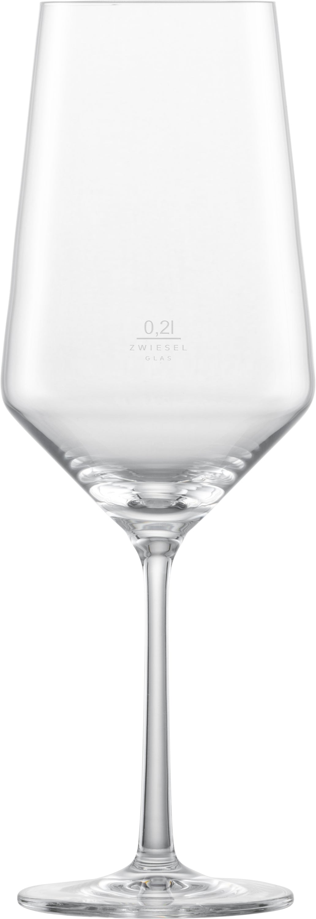 Weinglas mit Zwiesel-Logo.