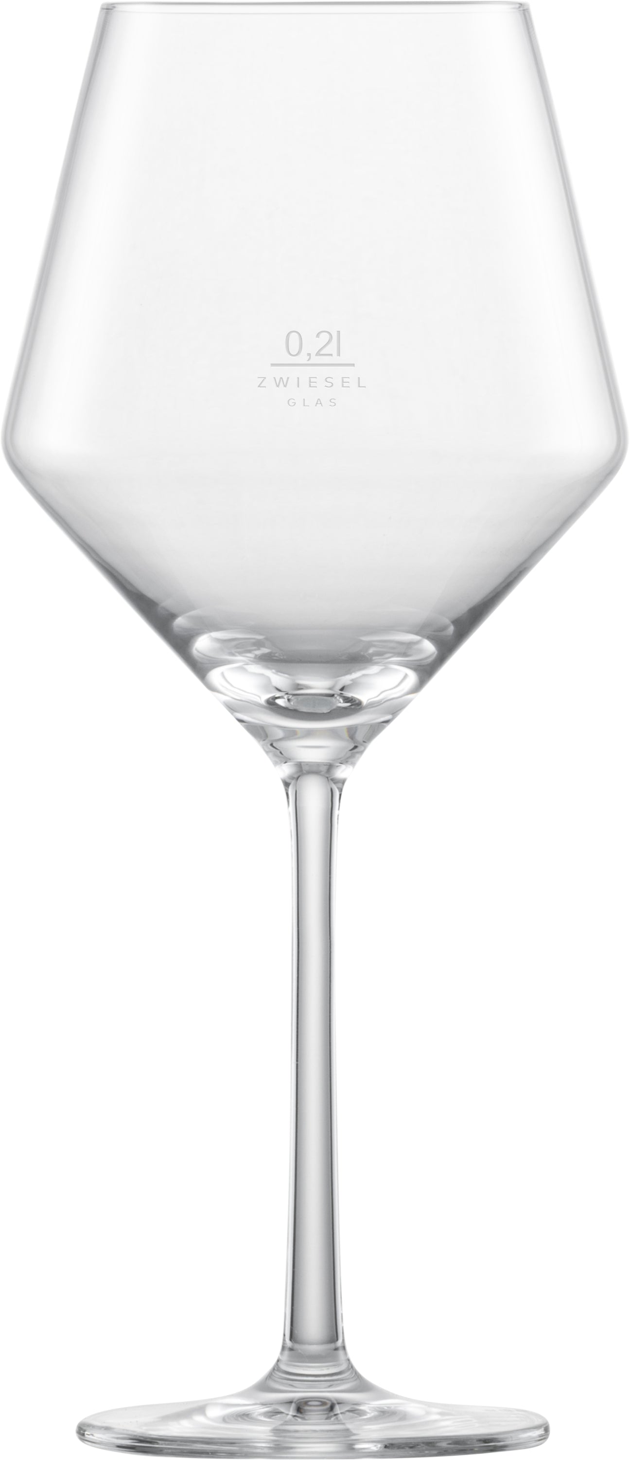 Weinglas mit Zwiesel-Logo.