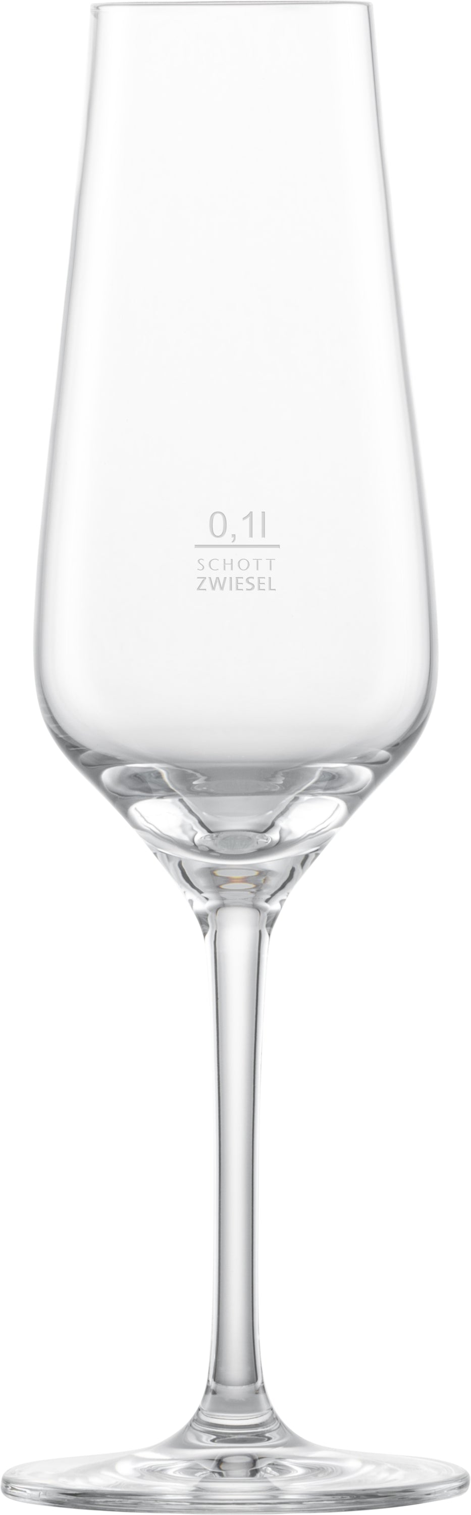 Weinglas mit Zwiesel-Logo und Volumen.