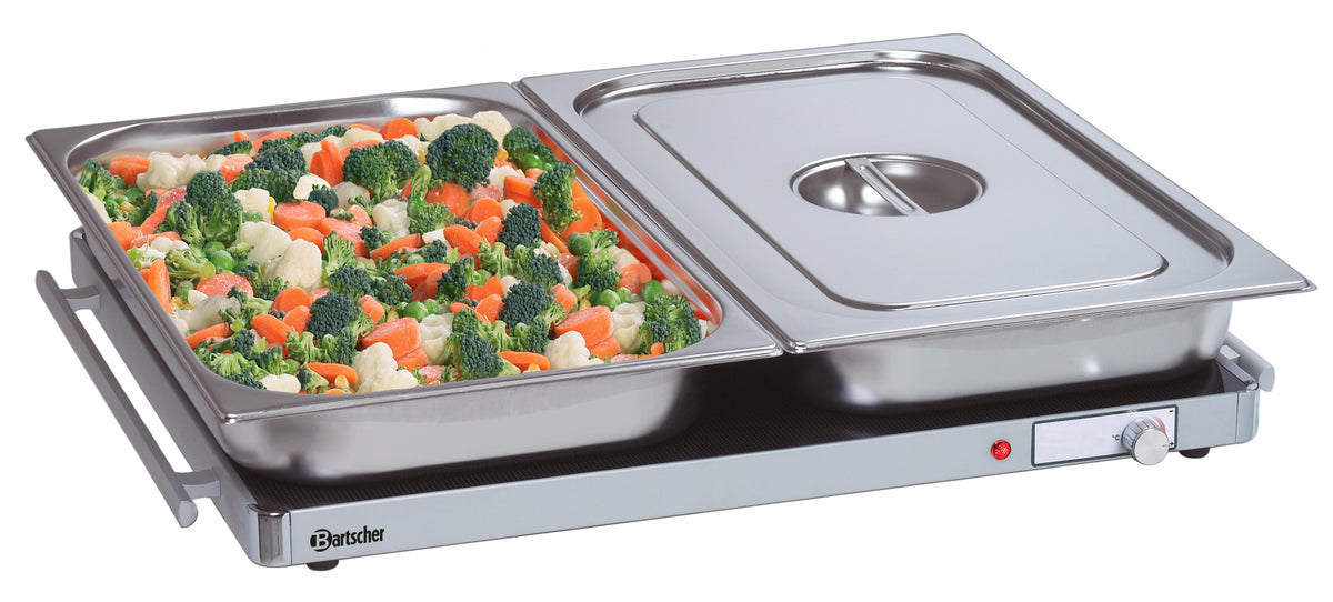 Chafing Dish mit Gemüsefüllung.