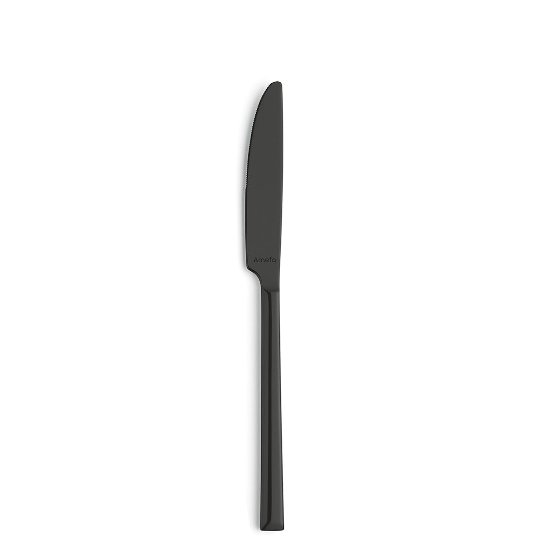 Schwarzes Messer auf weißem Hintergrund.
