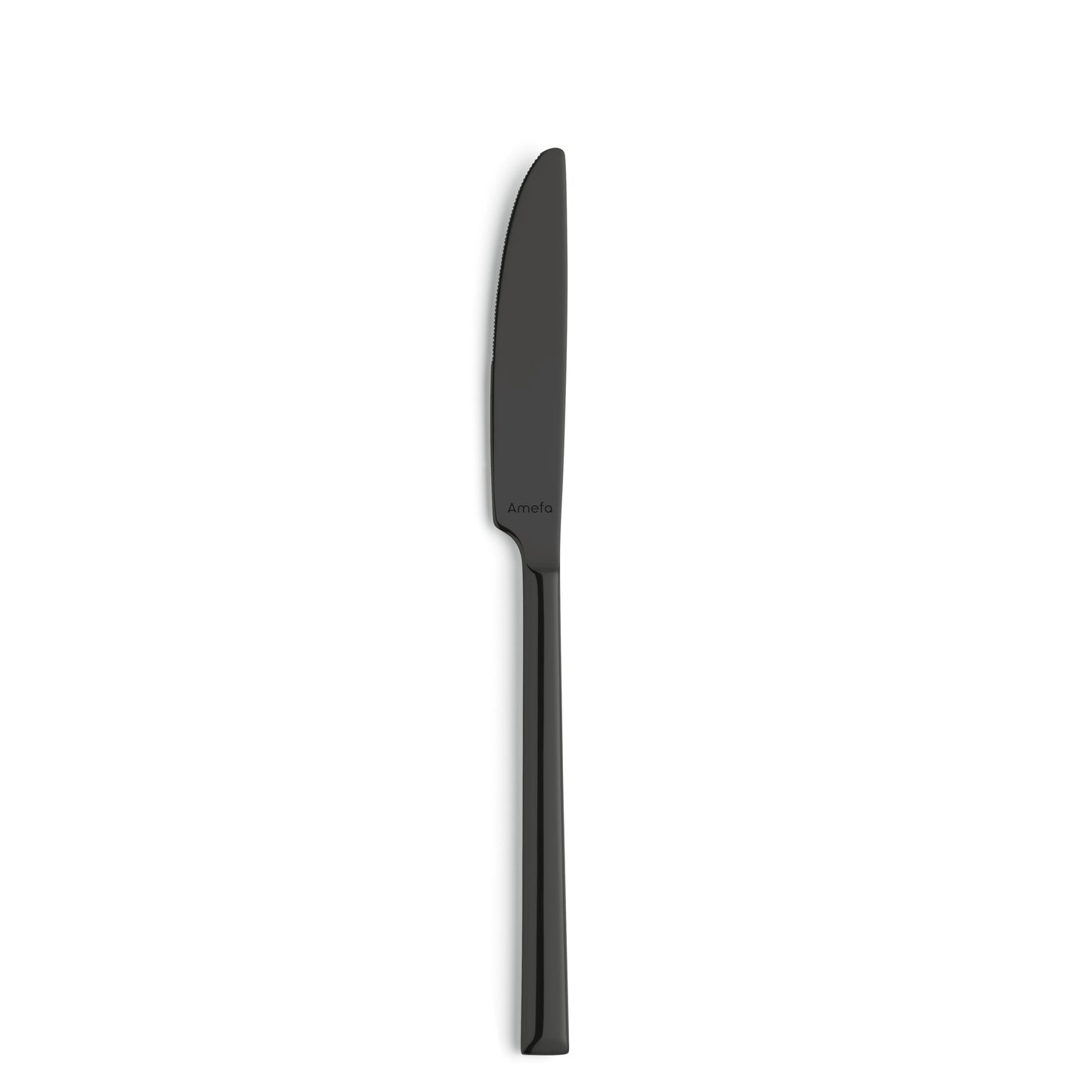 Schwarzes Messer auf weißem Hintergrund