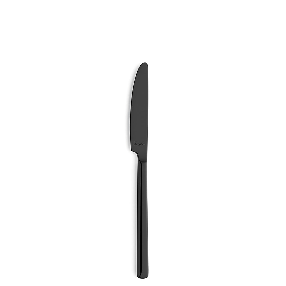 Schwarzes Messer auf weißem Hintergrund.