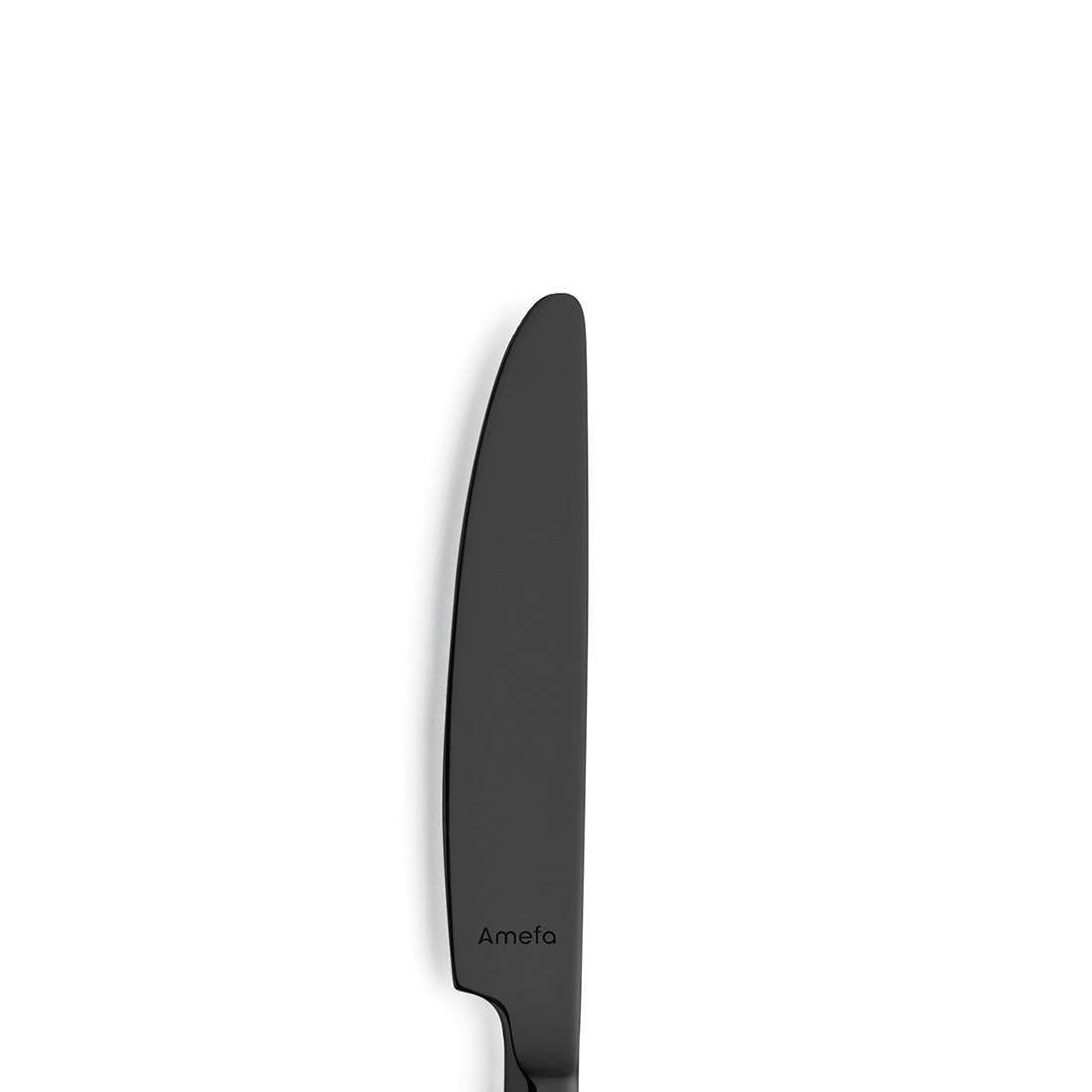 Schwarzes Messer auf weißem Hintergrund.