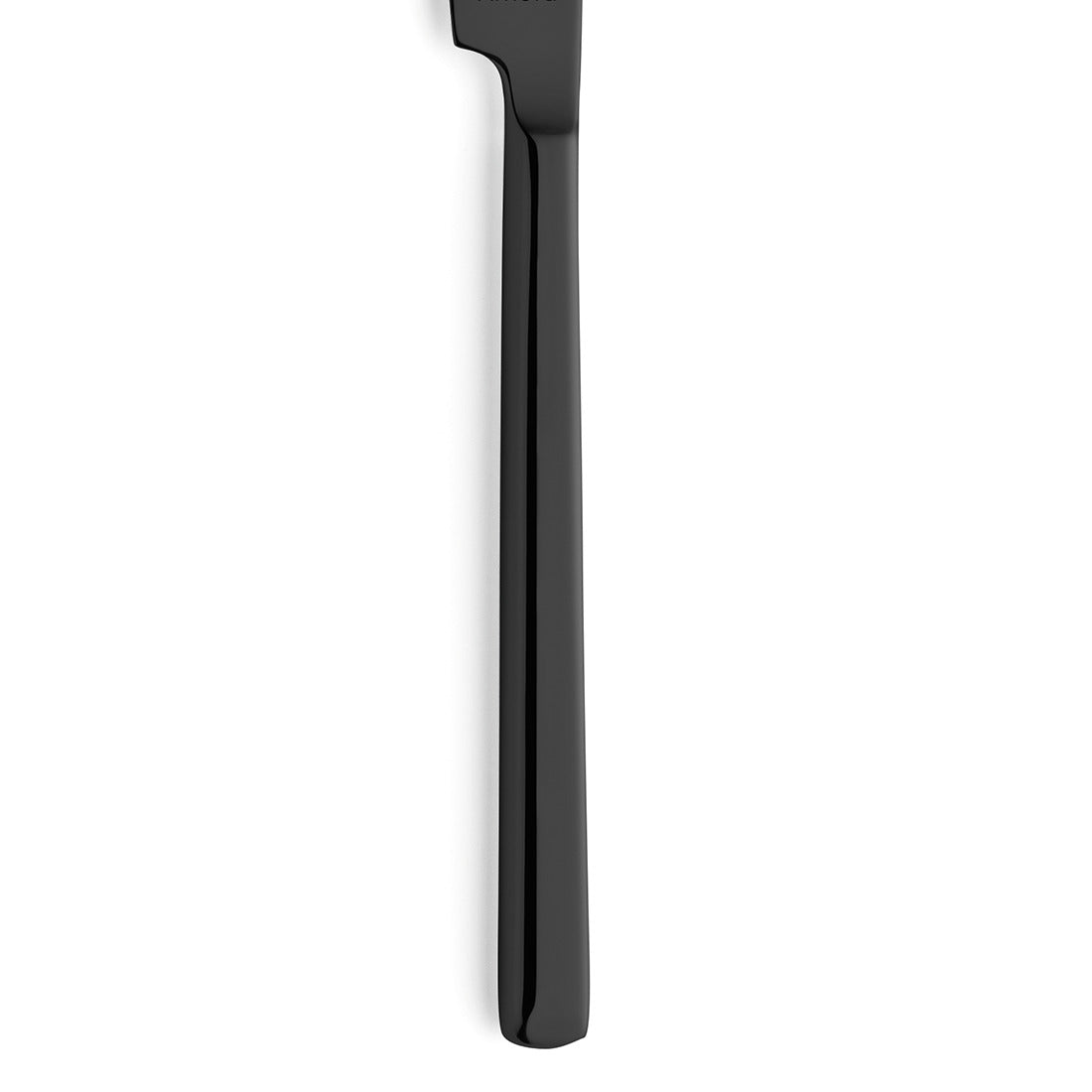 Schwarzes Messer auf weißem Hintergrund.