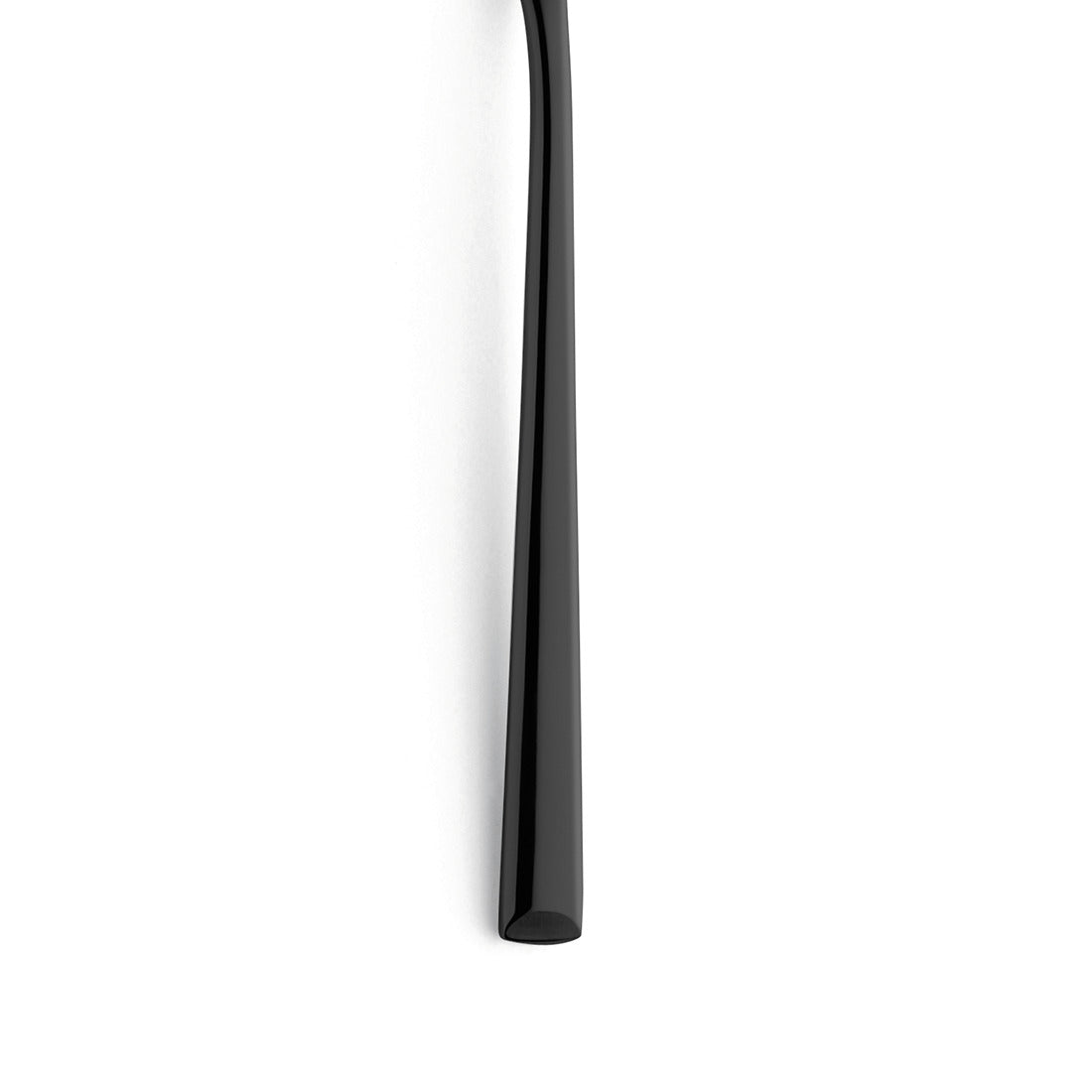 Schwarzer Griff eines Küchenutensils, Nahaufnahme.