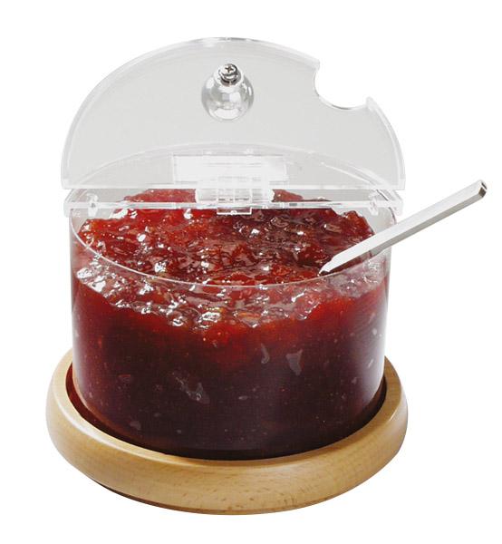 Marmeladenspender mit Löffel.