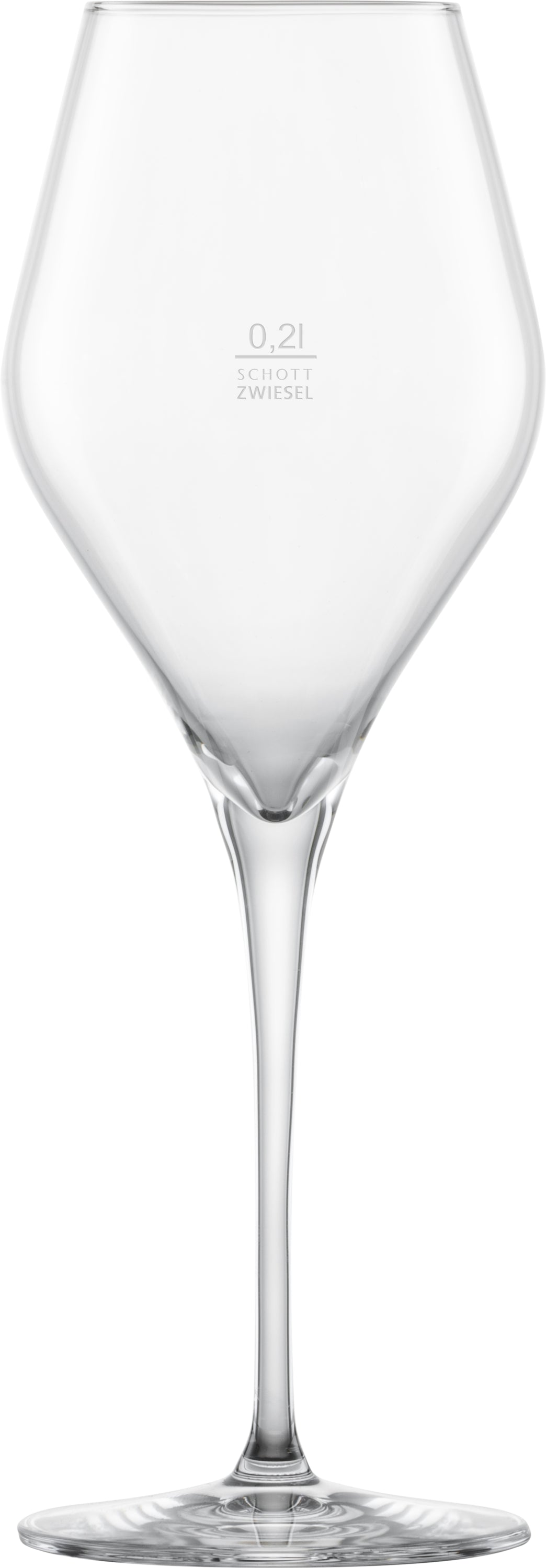 Weinglas mit Zwiesel-Logo.