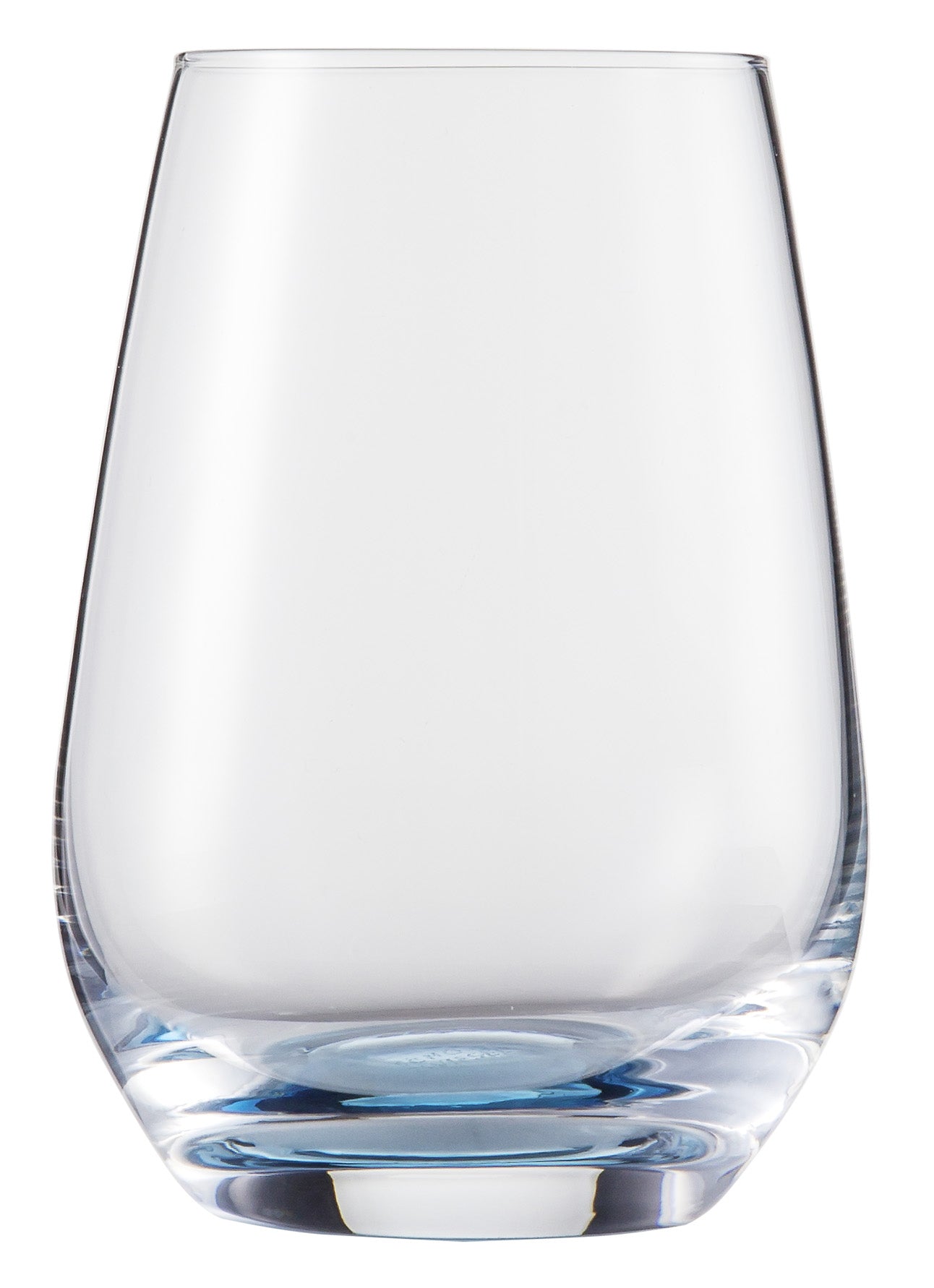 Klarglas, modernes Trinkglas, transparent.