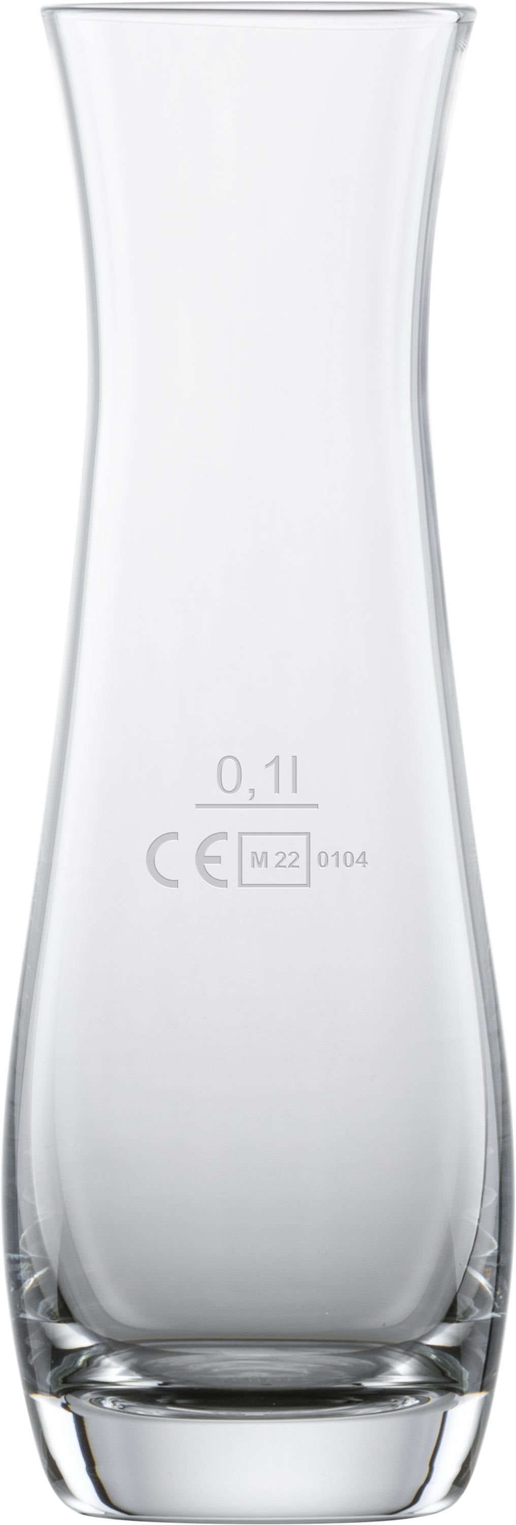Glas-Karaffe mit Messmarkierung.