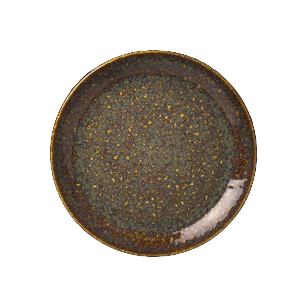 Vesuvius Amber Coupe Plate 25.25cm (10")