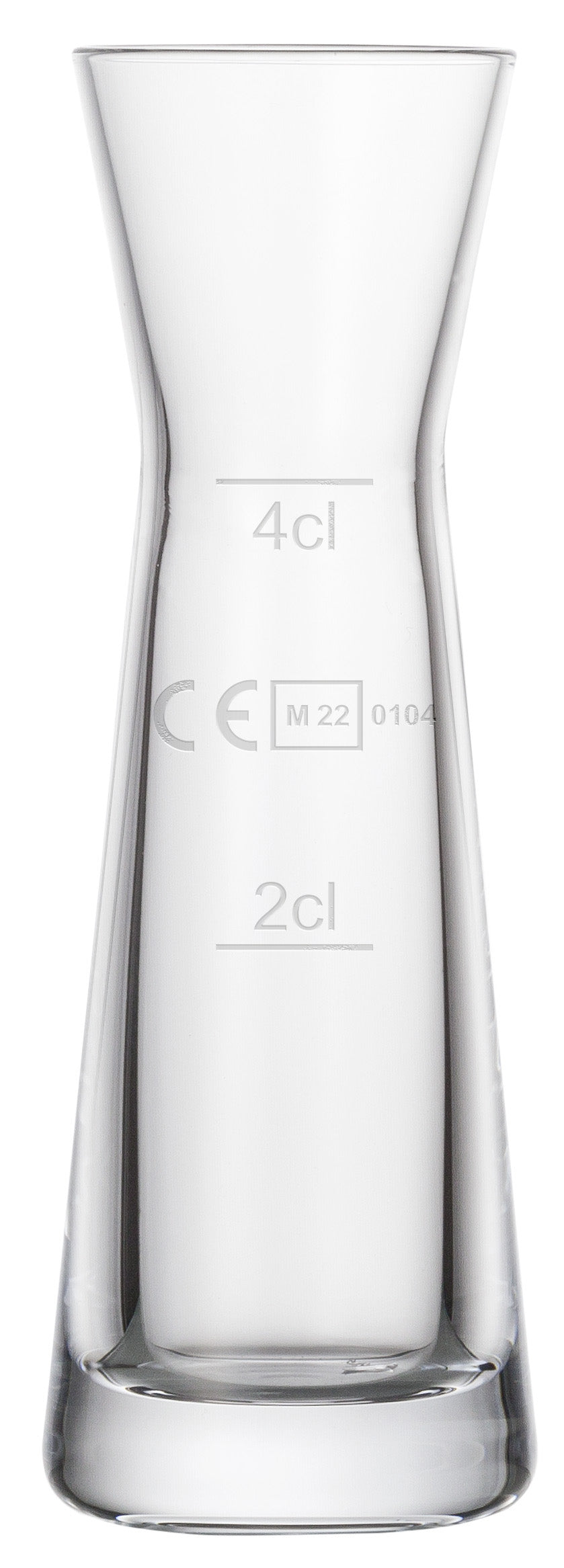 Messbecher aus Glas mit Markierungen.